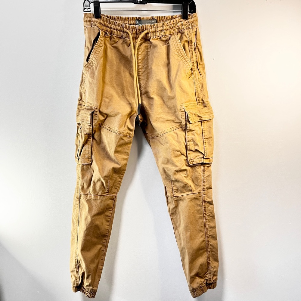 Denim Co. Dark Kaki Cuffed Cargo Men's Size Small